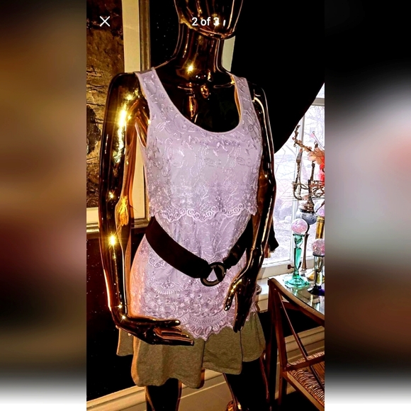 Super Cute Woman's Casual Trendy Spring  & Summer Outfit! 😍 Top, Skirt, Belt! - Picture 2 of 3